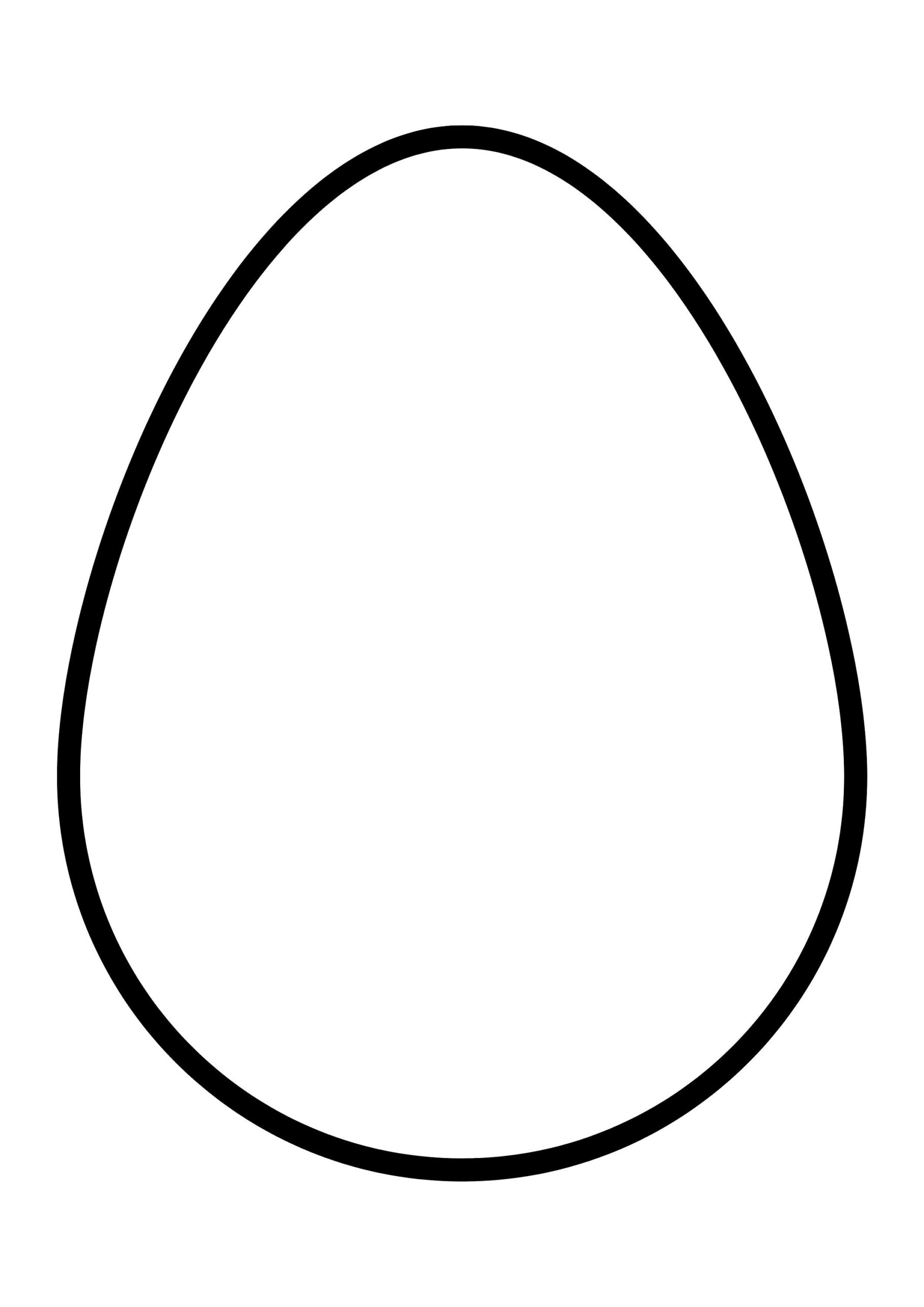 a4 easter egg template printable