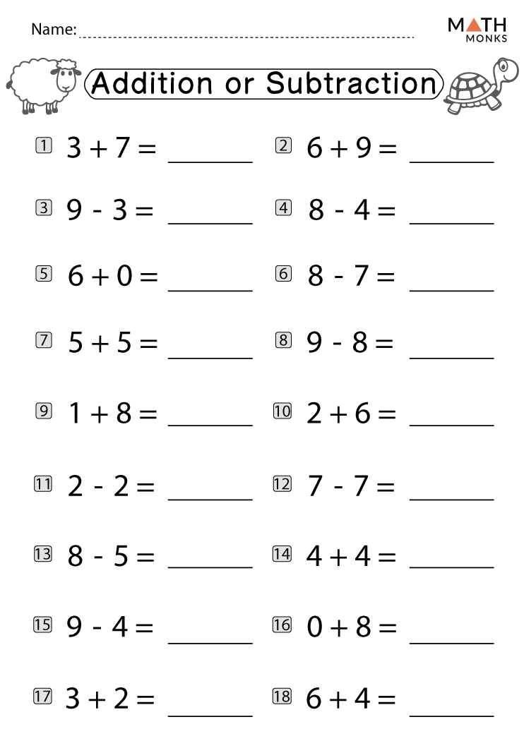 practice addition worksheets