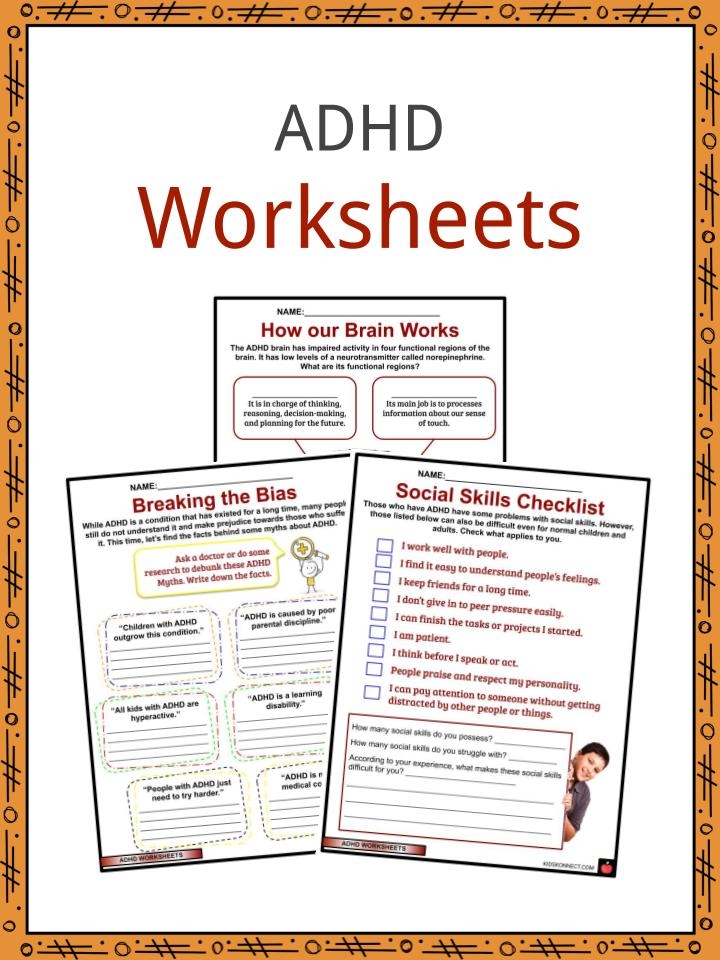 ADHD Facts Worksheets What It Is Causes Signs Symptoms For Kids 