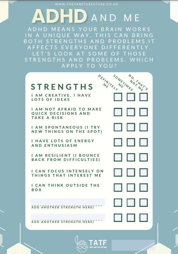 worksheet for children with adhd