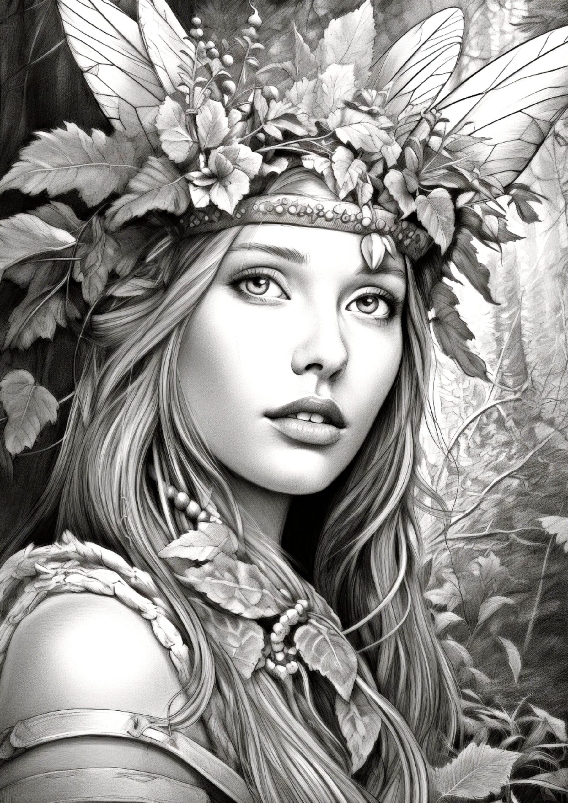 Adult Coloring Page Grayscale Coloring Page Pack Printable Etsy Porn 