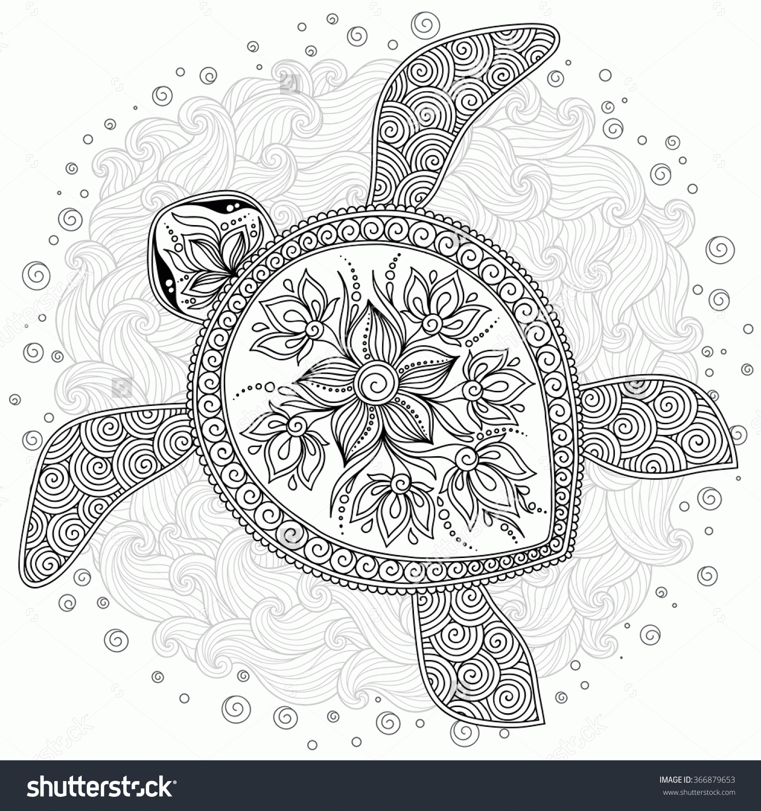 ADULT COLORING PAGES TURTLE Coloring Home