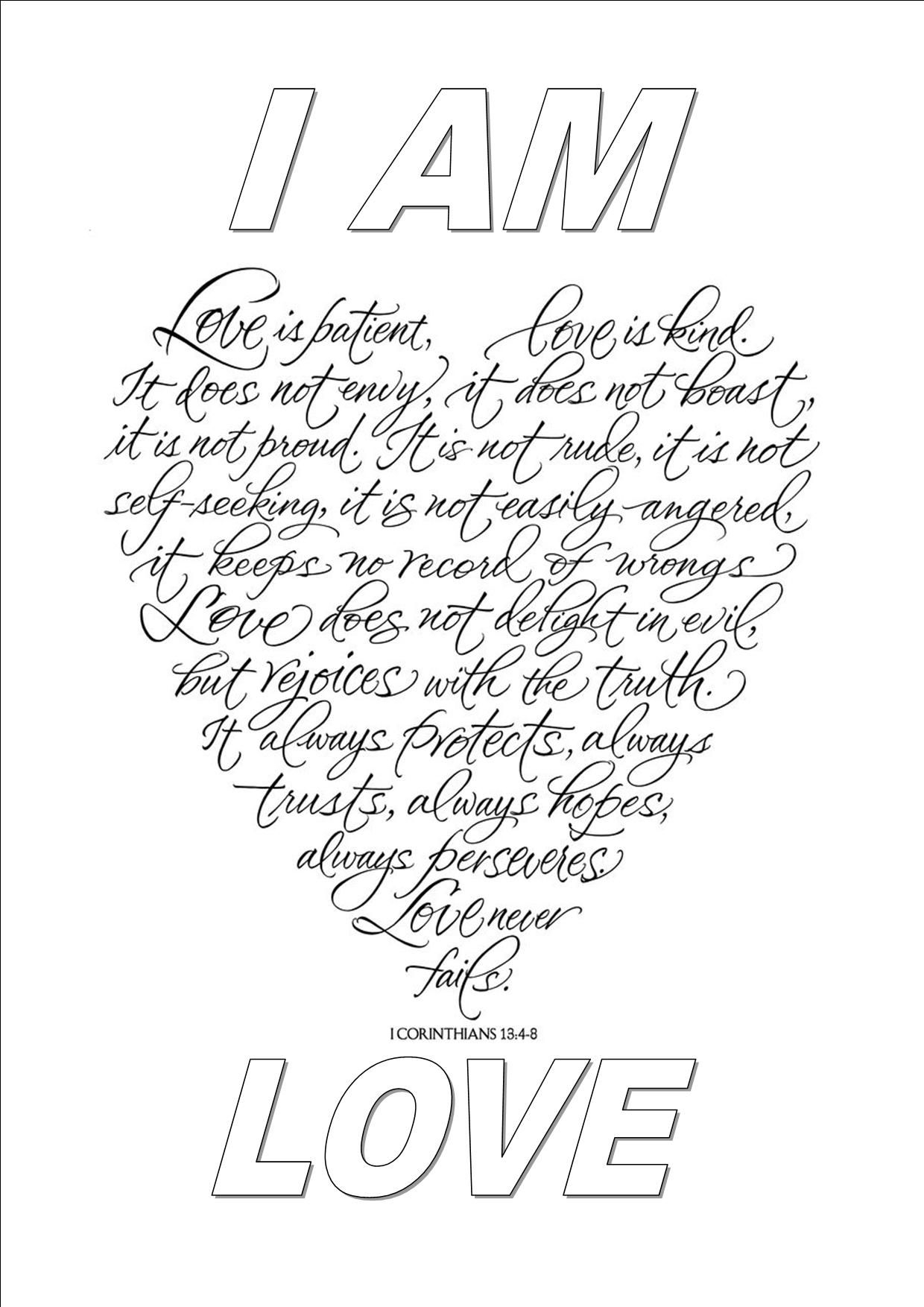 love you coloring pages adult