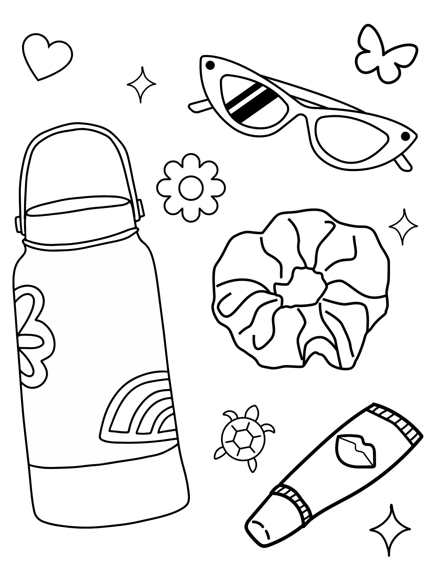 aesthetic coloring pages for teens