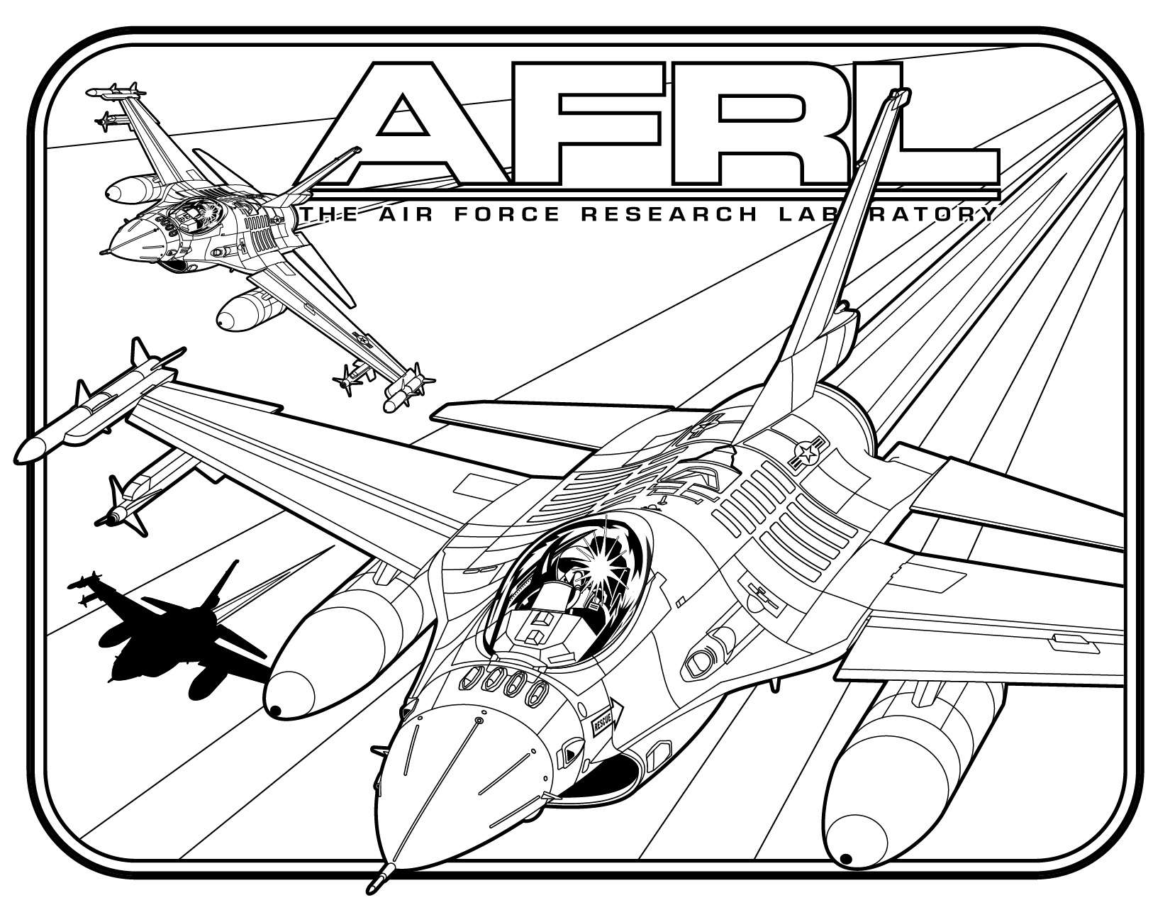 air force coloring page