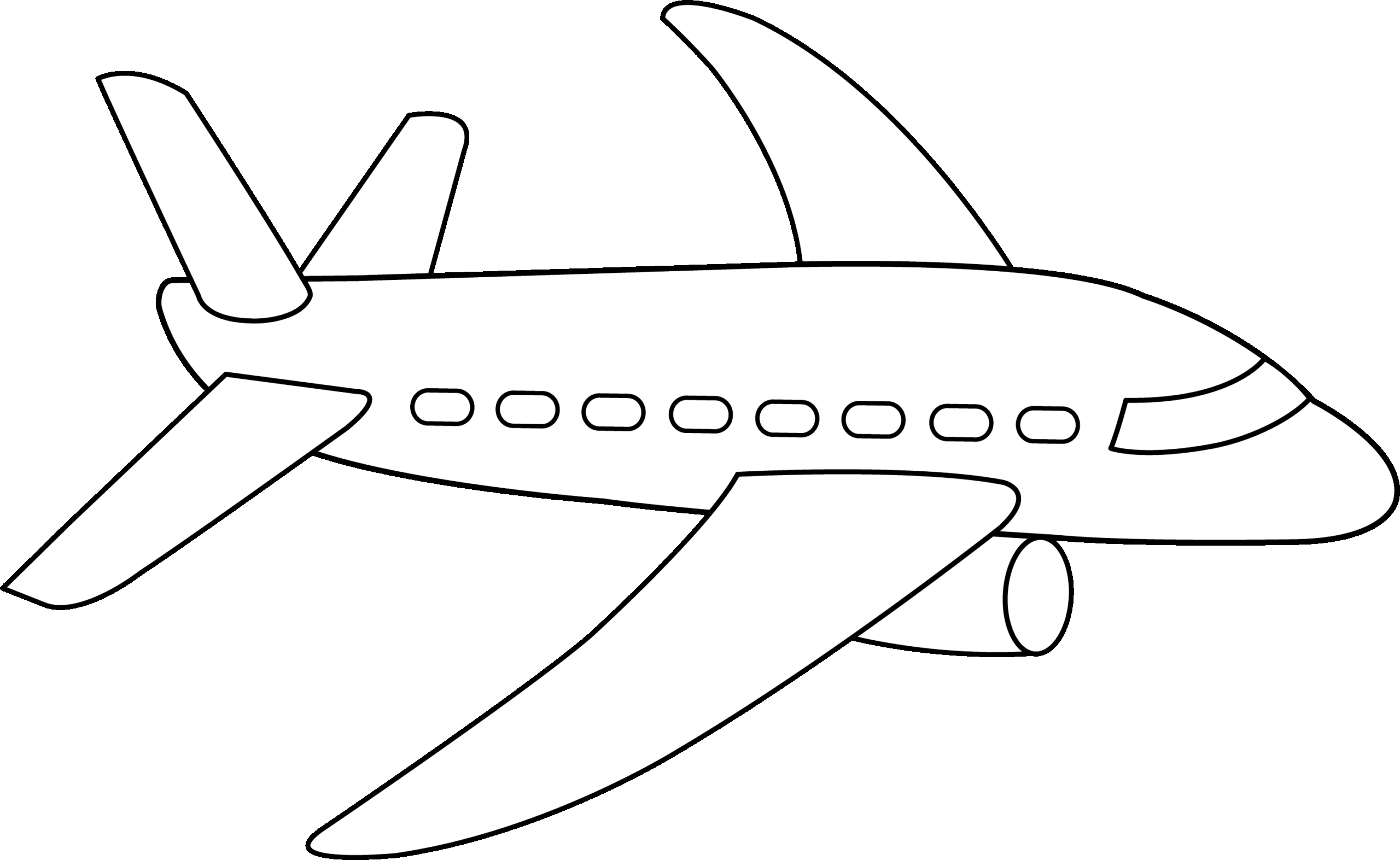 coloring page airplane