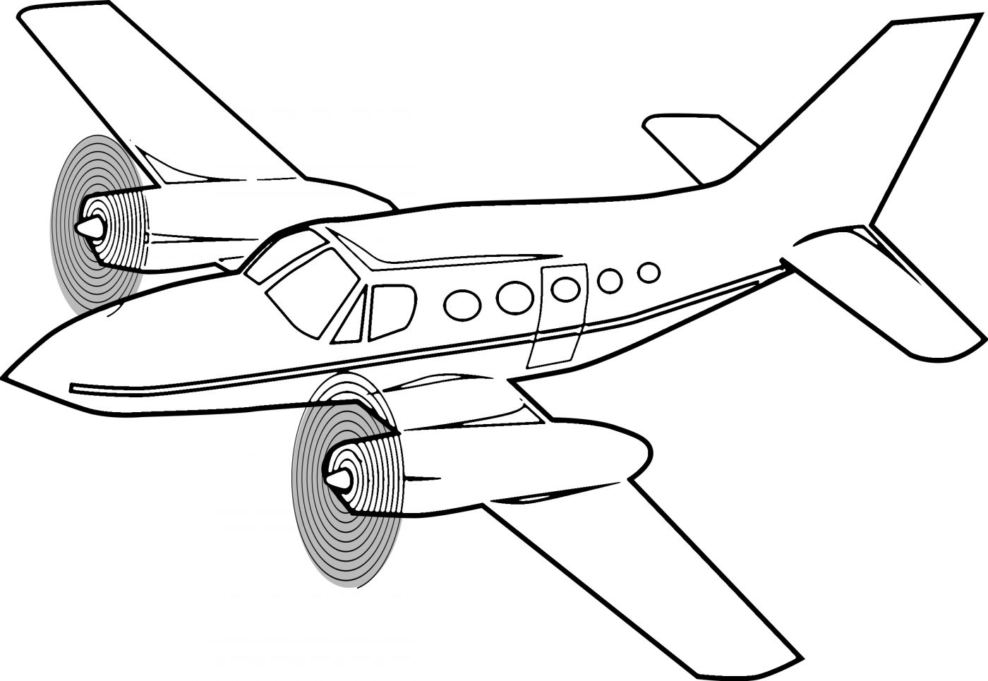 Airplane Coloring Page Free Printable