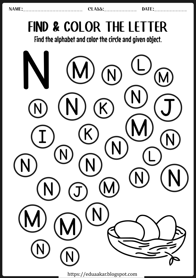 letter n activities for kids