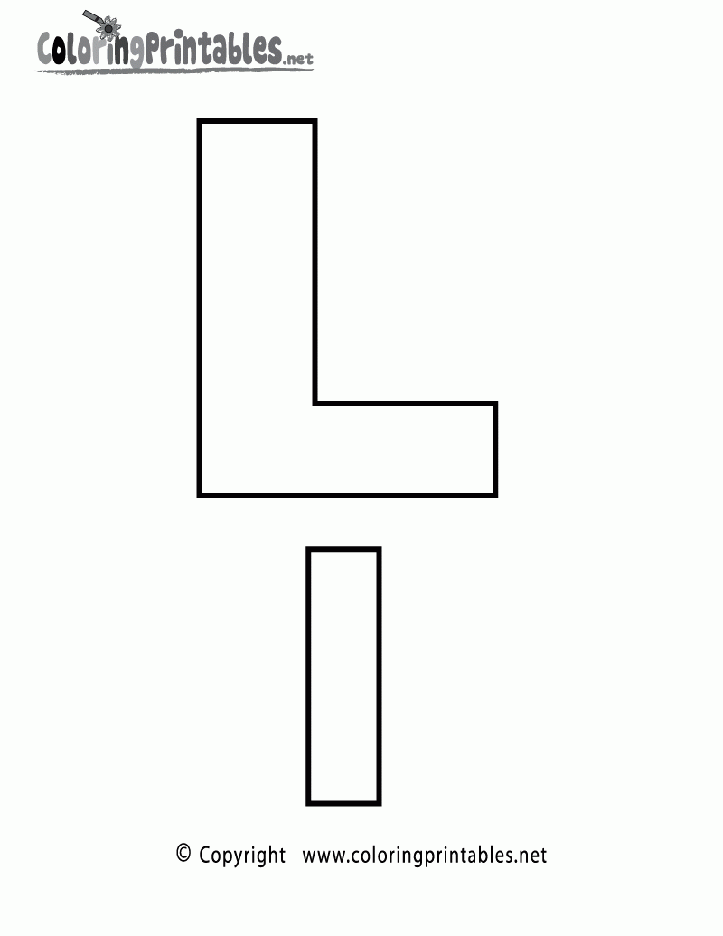 printable alphabet letter l