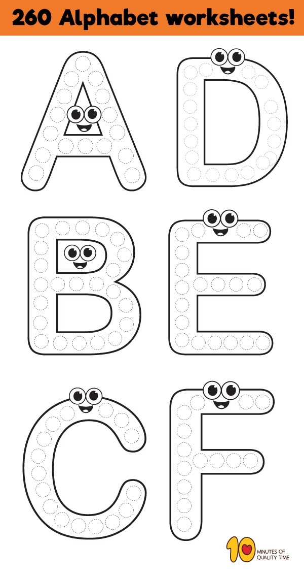 letter a printables for preschoolers