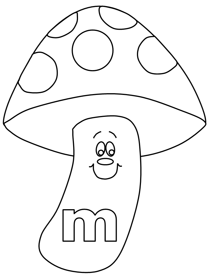 alphabet m coloring pages