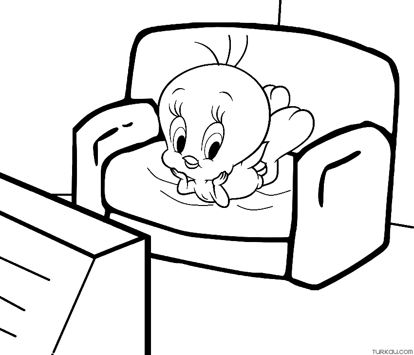 Armchair Dogs Coloring Page Turkau