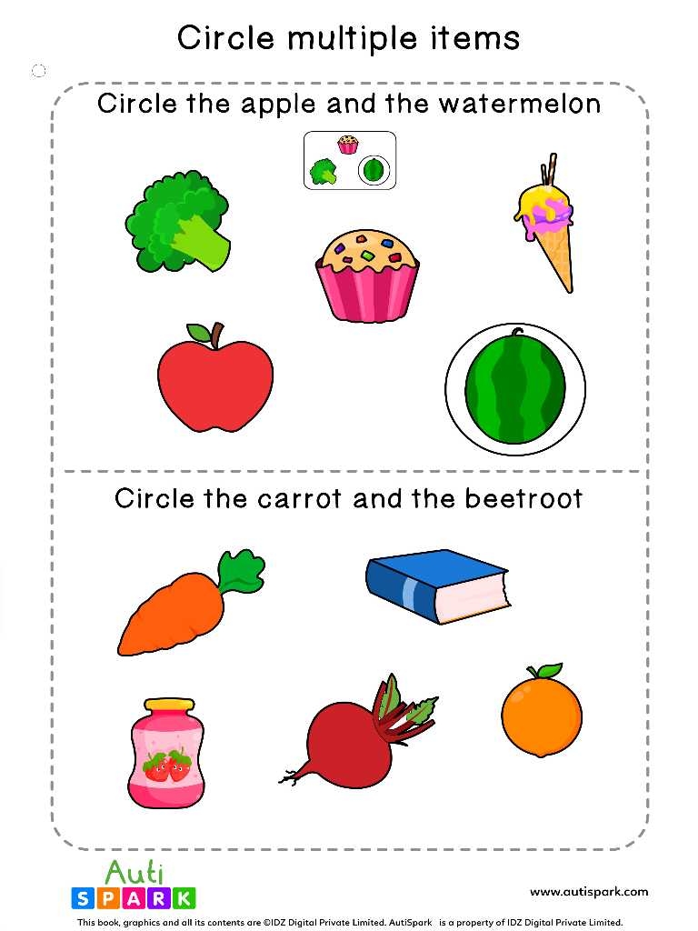worksheets for kids with autism
