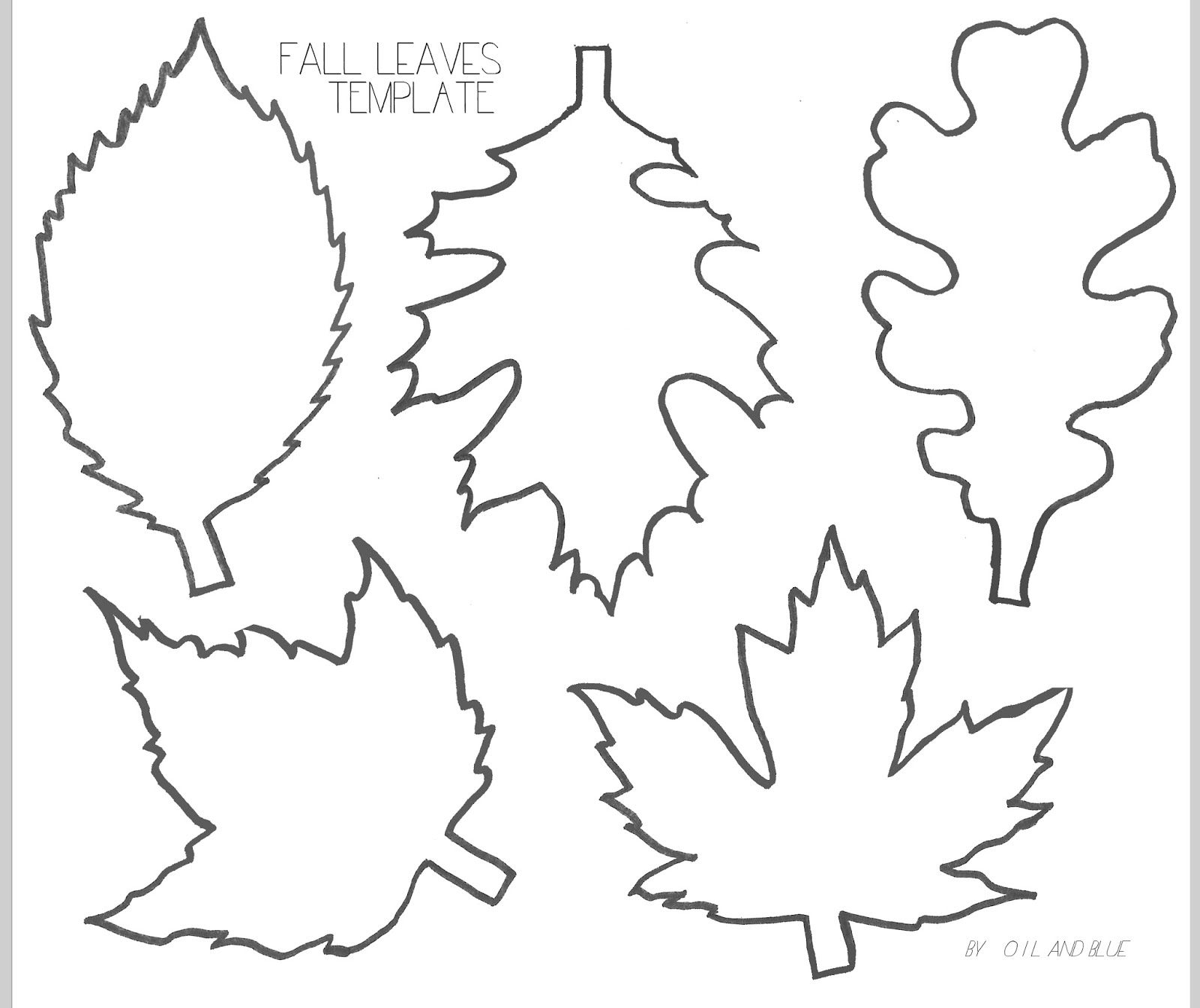 autumn leaves printables free