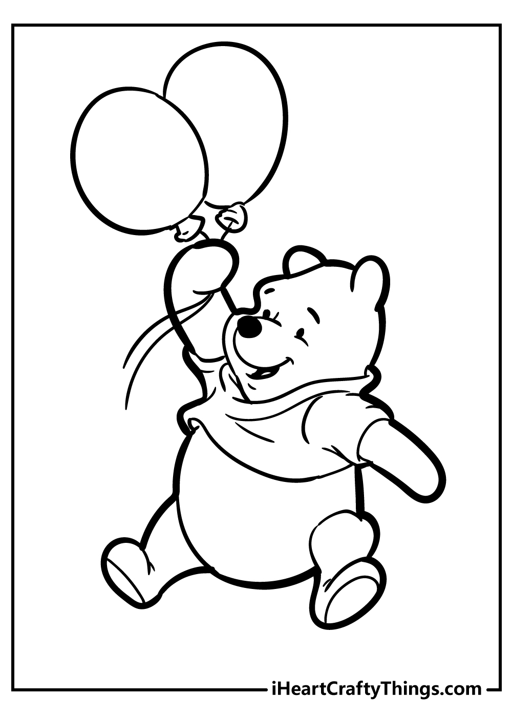 coloring page winnie the pooh