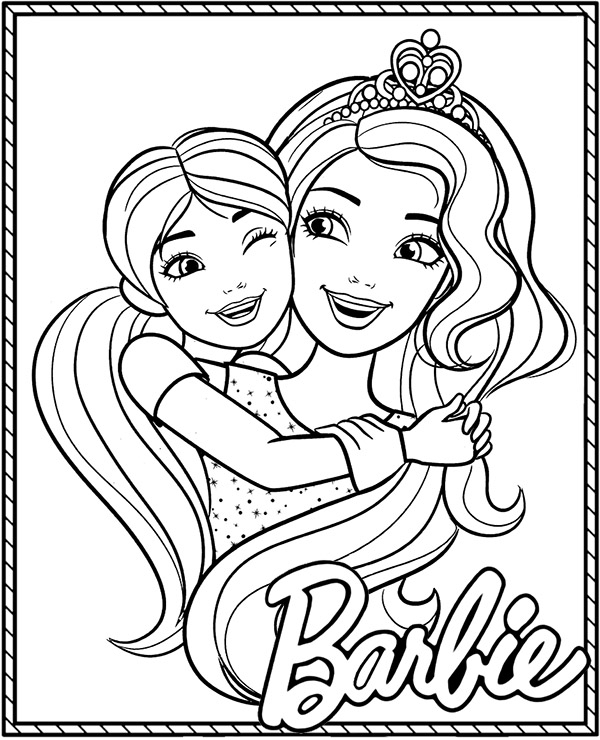 Barbie coloring book printable