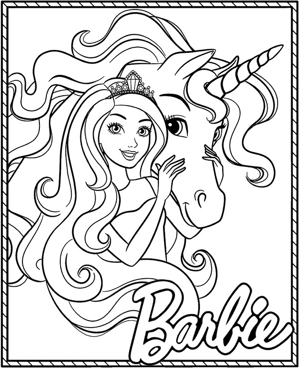 Barbie Images For Colouring Pages Infoupdate
