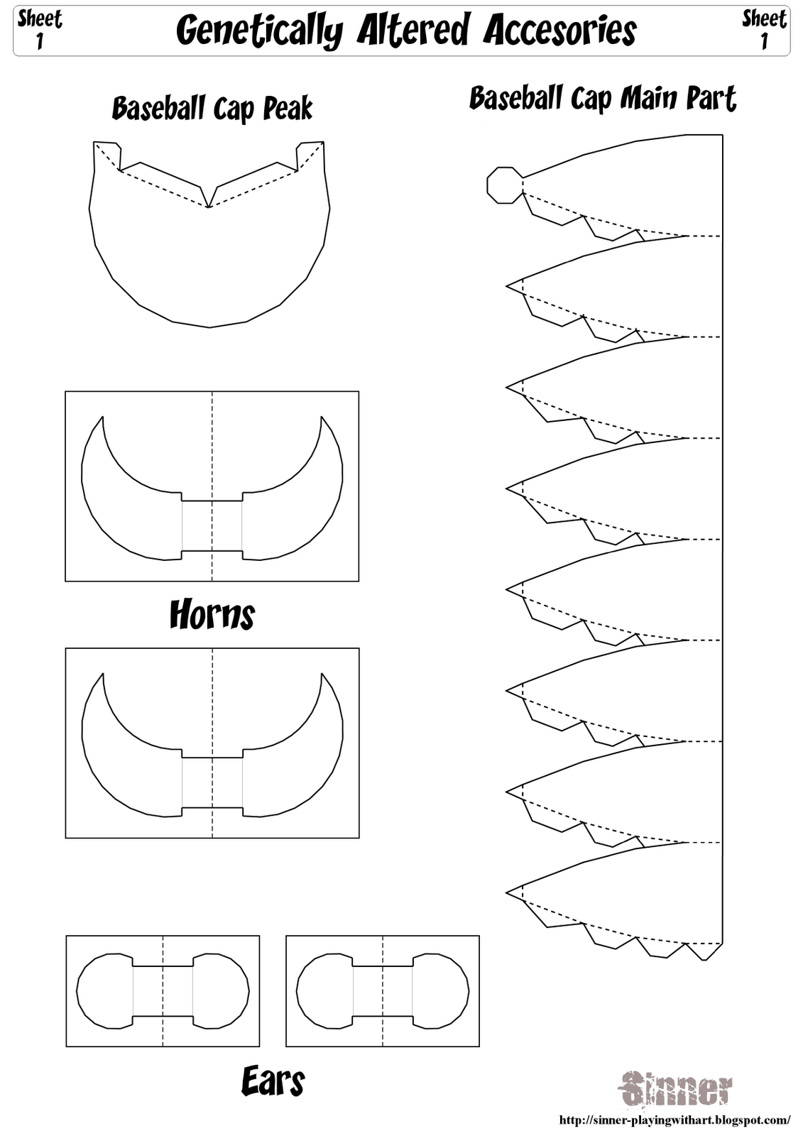 Baseball Cap Template For Kids Crafts