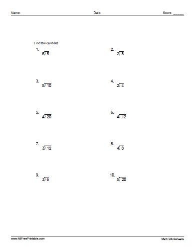 Beginner Division Worksheets Worksheets For Kindergarten