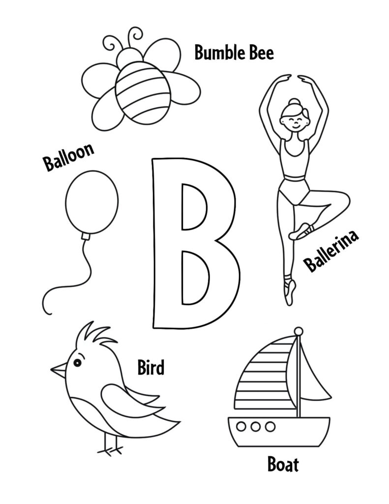 Beginning Letter B Worksheet PrimaryLearning Org Worksheets Library