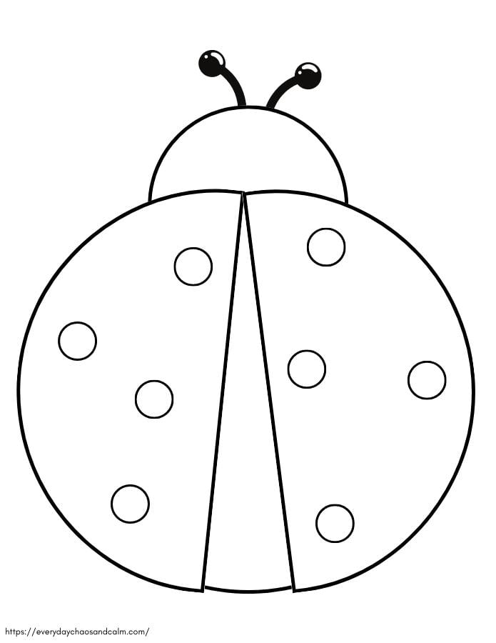Best Images Of Printable Ladybug Template Free Printable Ladybug My 