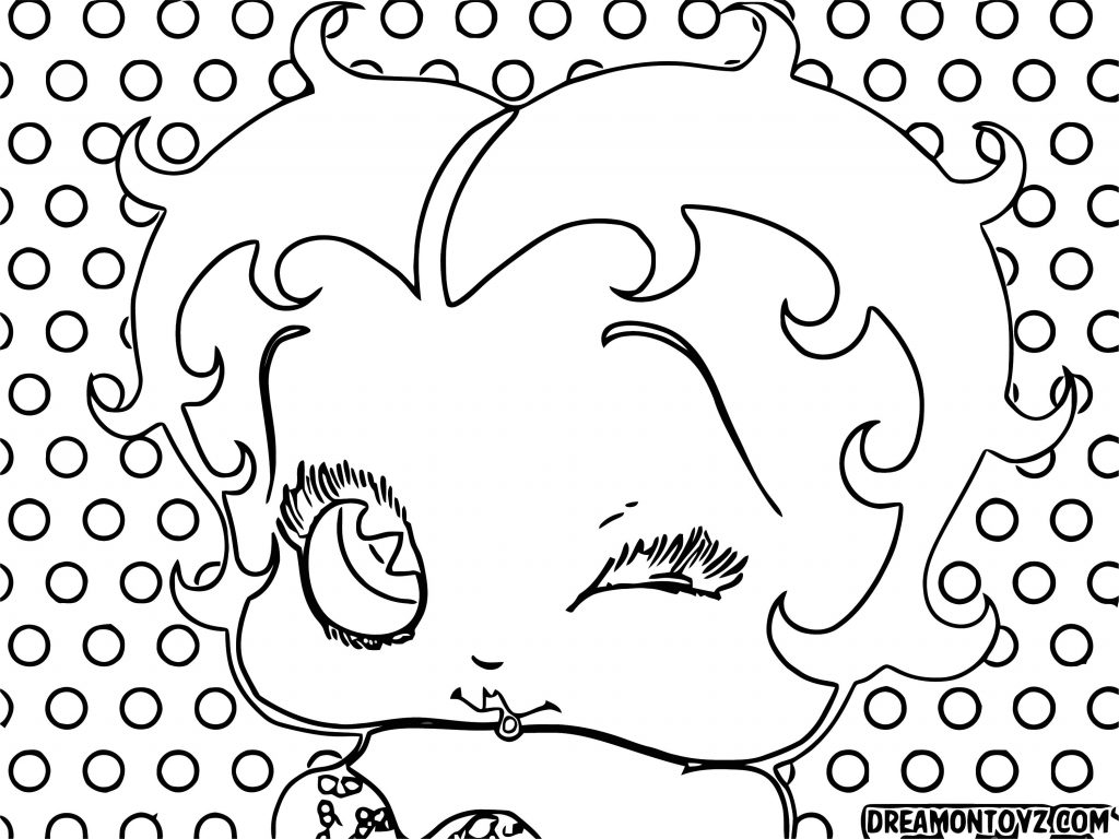 Betty Boop We Coloring Page 229 Wecoloringpage