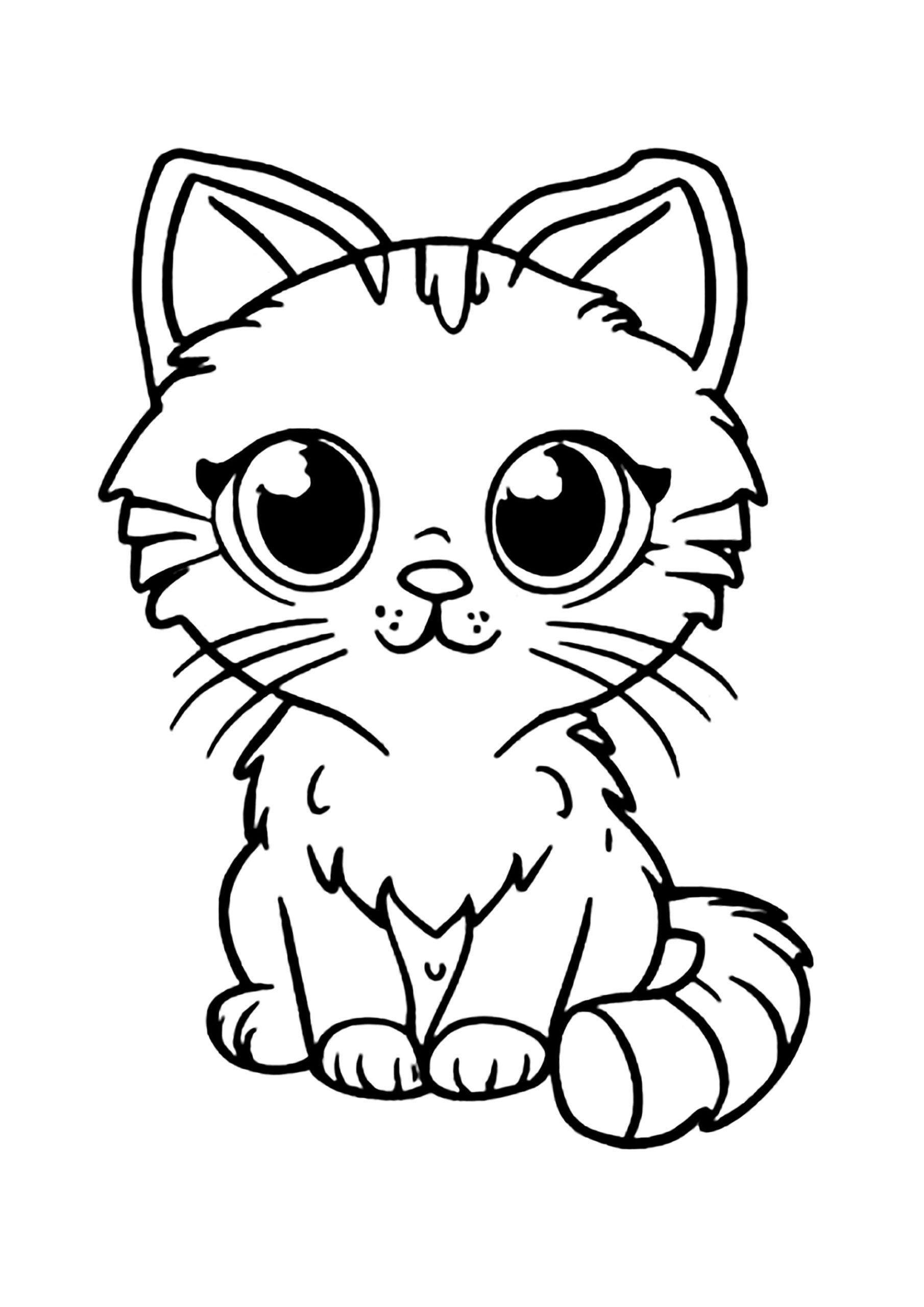 free colouring pages cats