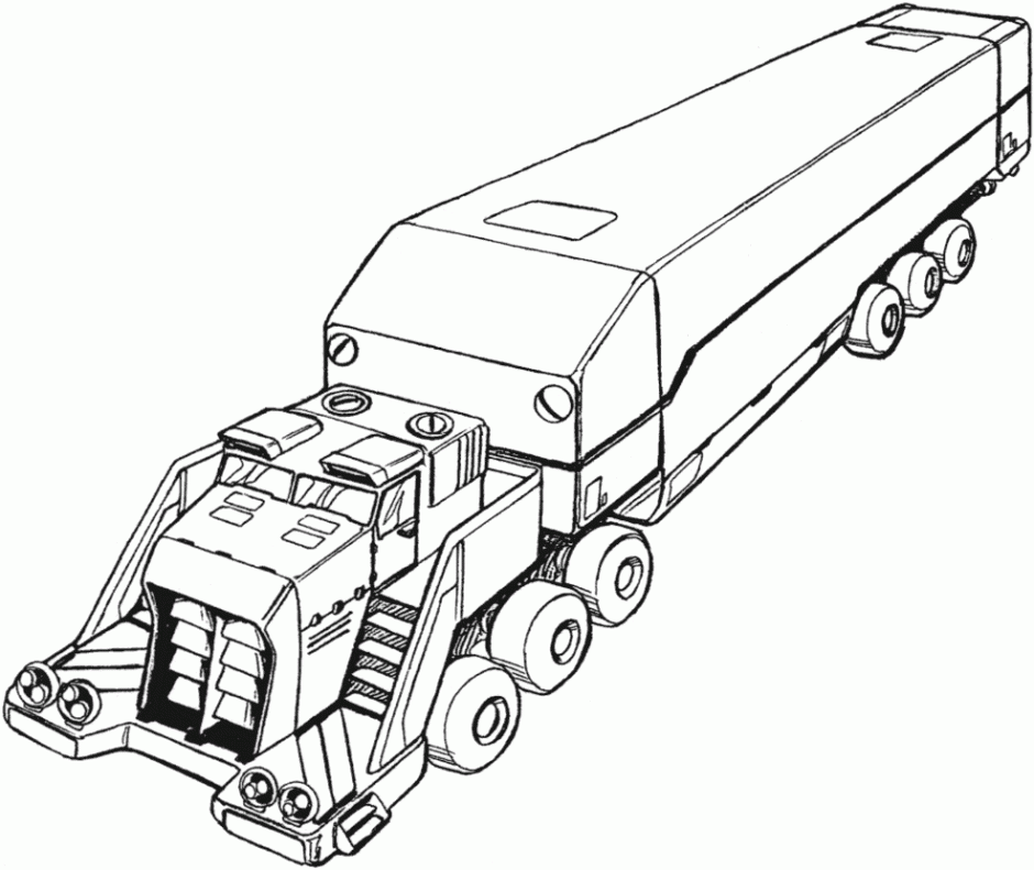 Big Rig Coloring Pages Coloring Home