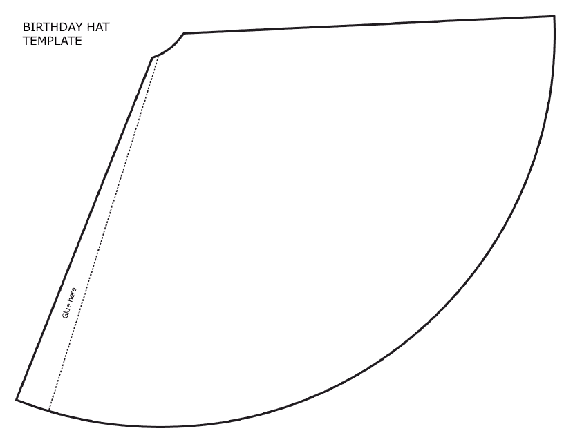 Blank Birthday Hat Template Download Printable PDF Templateroller