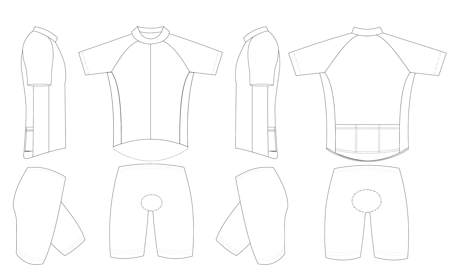 Blank Cycling Jersey Template Sarseh