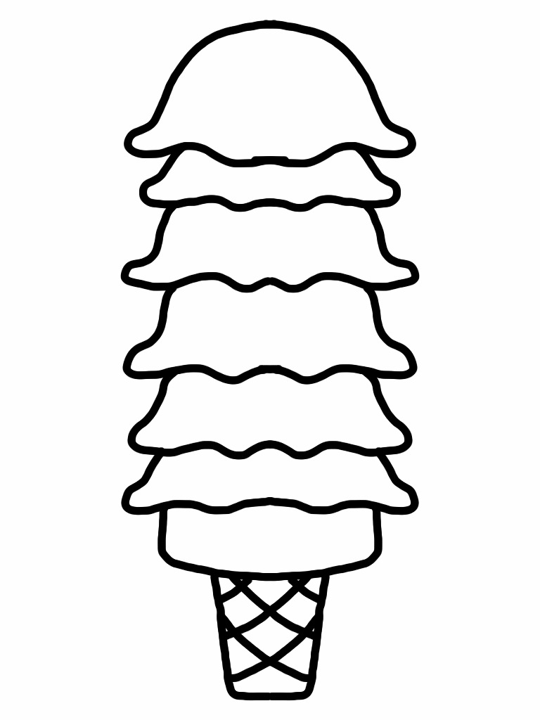 Blank Ice Cream Cone Outline Clip Art ClipArt Best