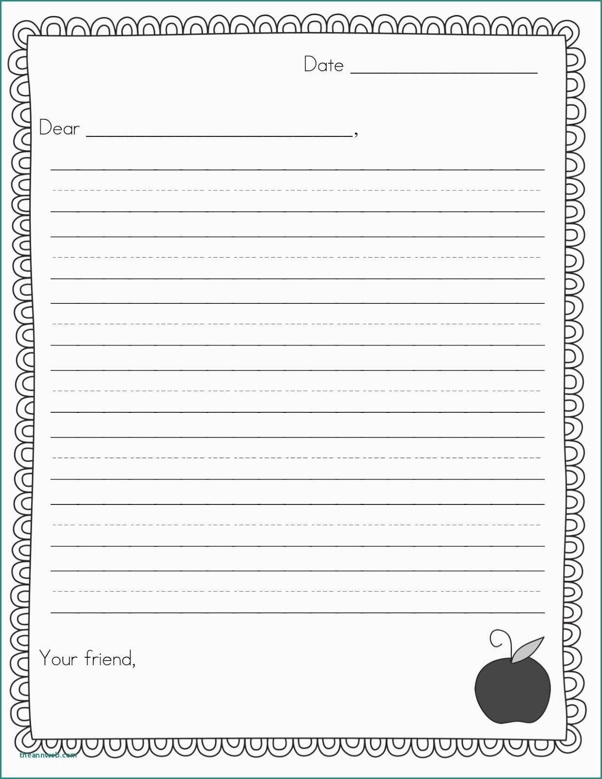 blank letter template to print