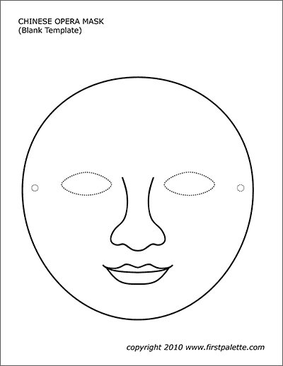 Blank Mask Template Pdf PDF Template