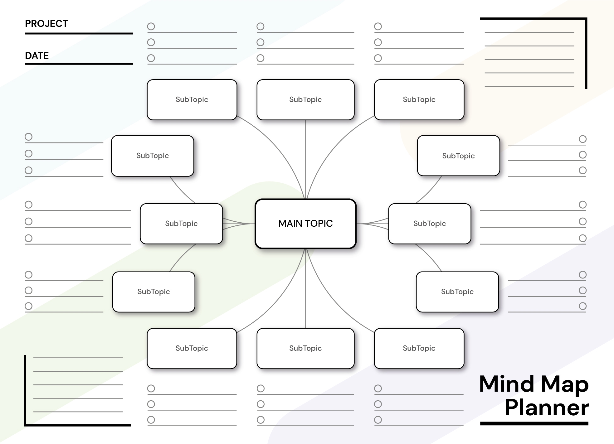 mind map blank template pdf