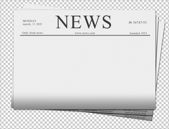 Blank Newspaper Template 20 Free Word PDF Indesign EPS Documents