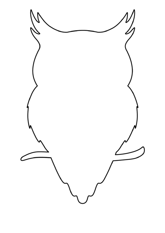 Blank Owl Template Printable Pdf Download