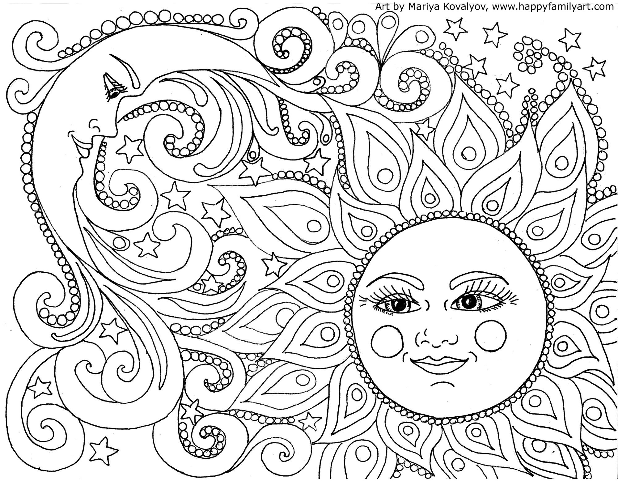 Blank Printable Coloring Pages