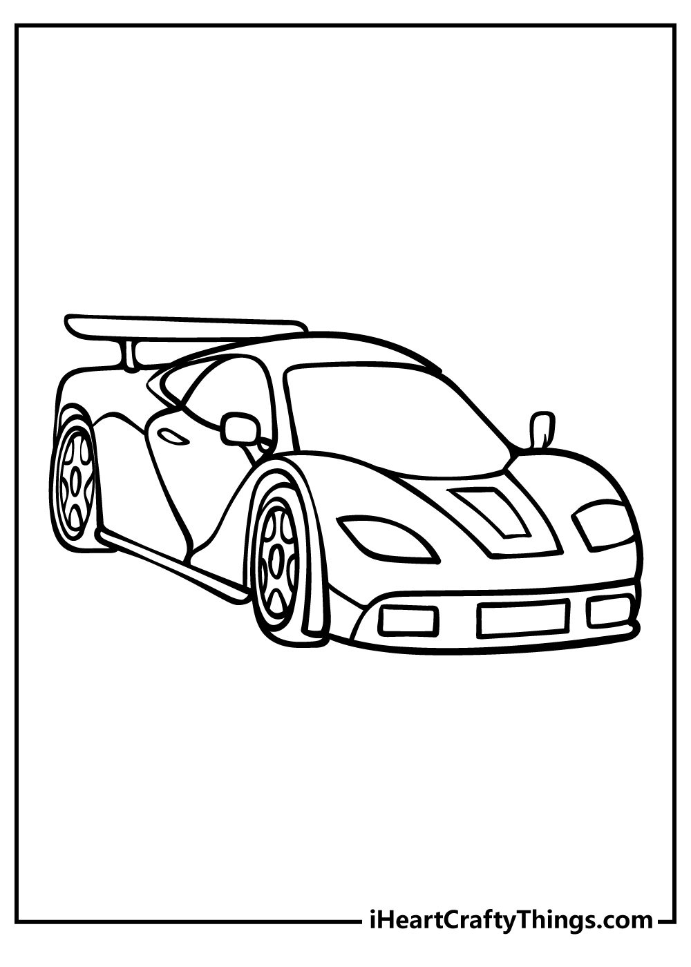 printable race car coloring pages