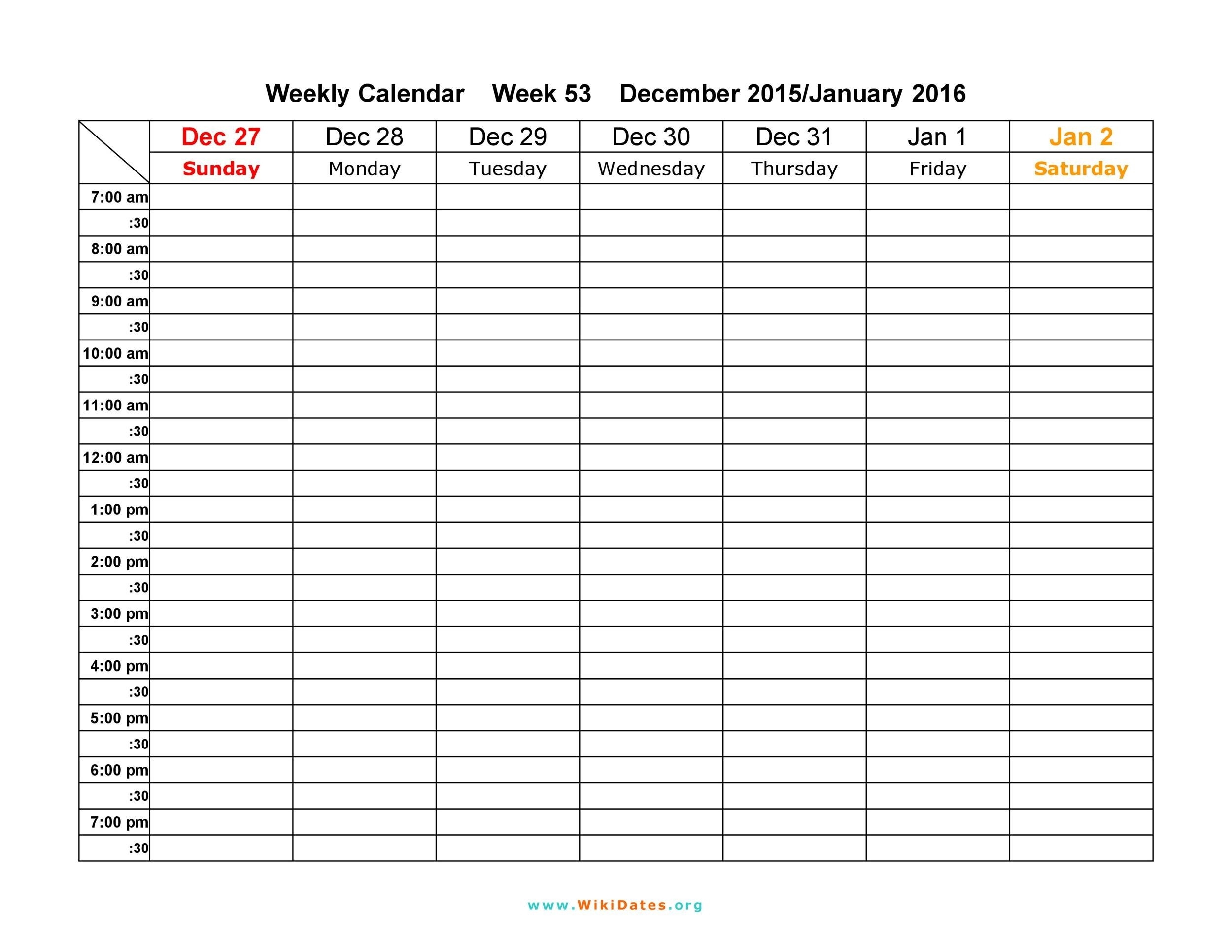 free printable schedule template word