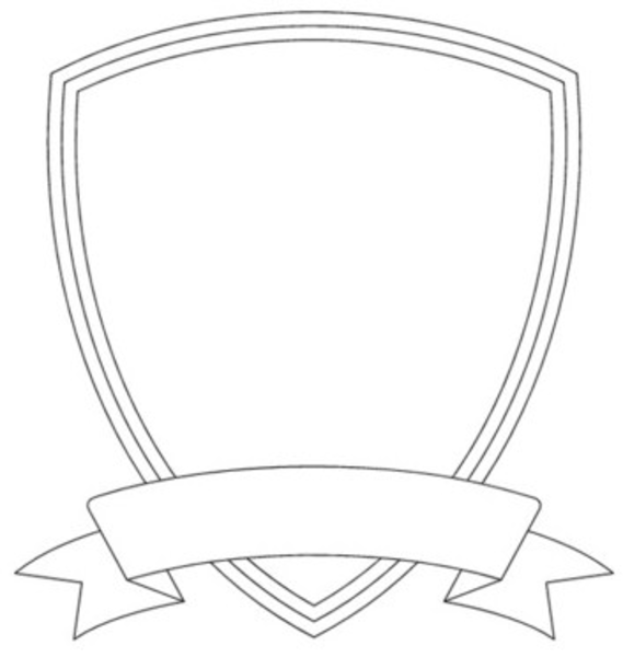 Blank Shield Template Printable Cardtemplate my id