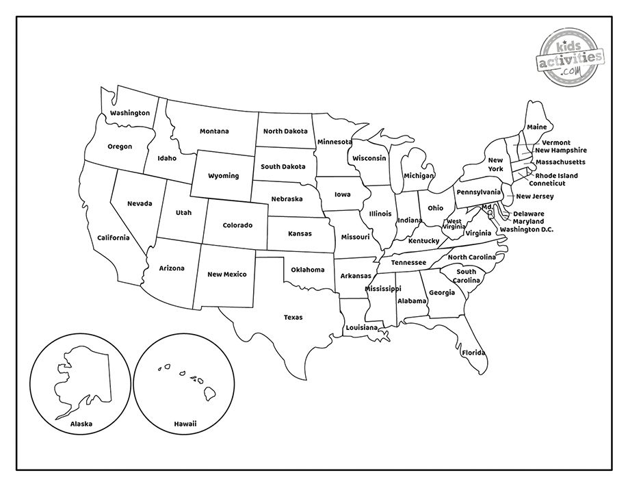 Blank United States Map Coloring Pages You Can Print United States