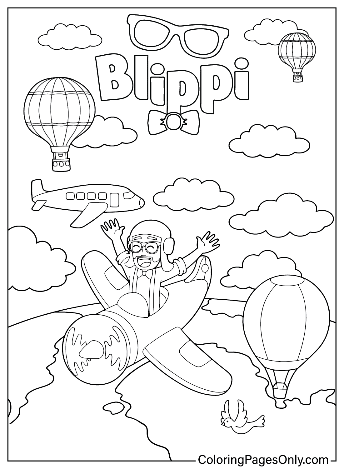 Blippi Coloring Pages Coloring Pages For Kids And Adults Coloring