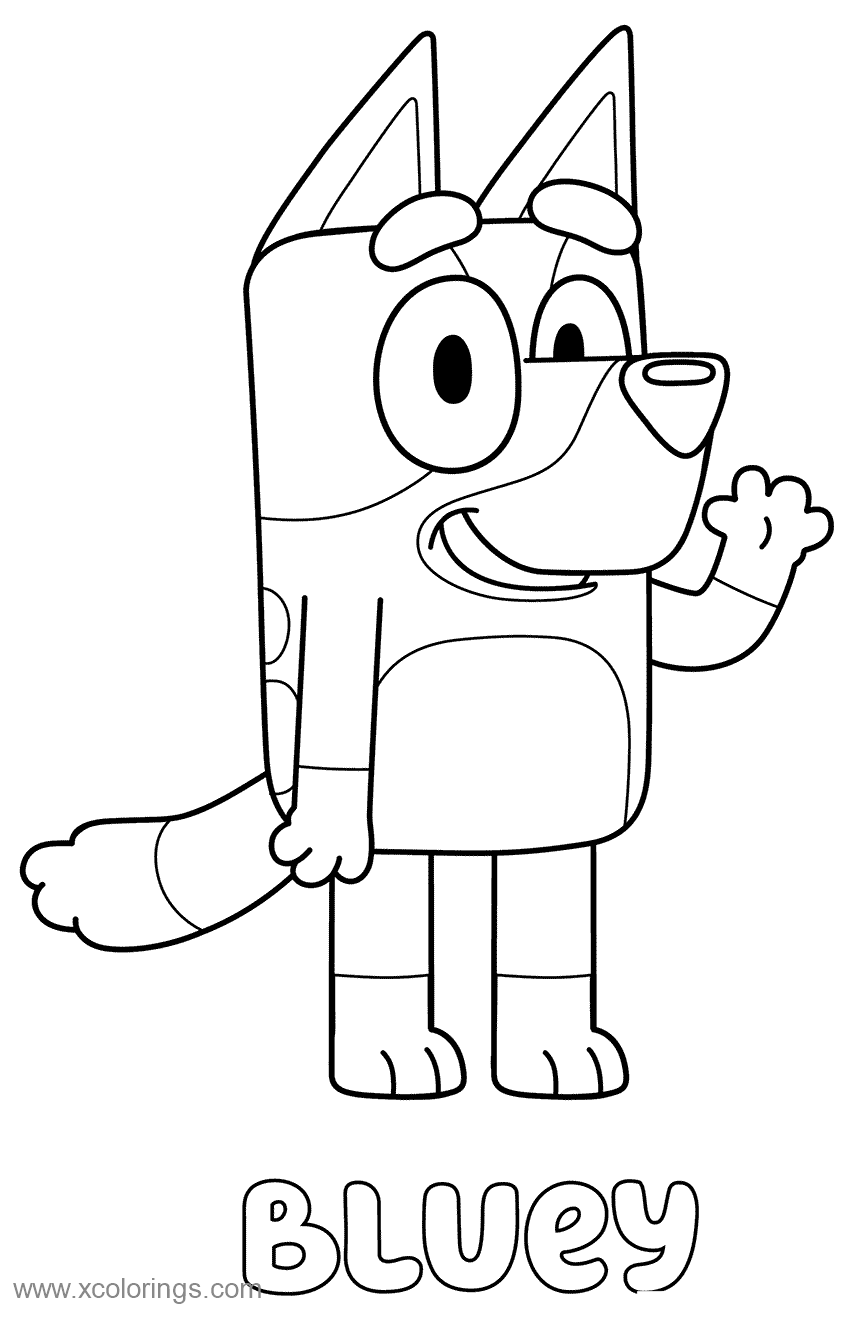 Bluey Character Coloring Pages SimplyColoringPages