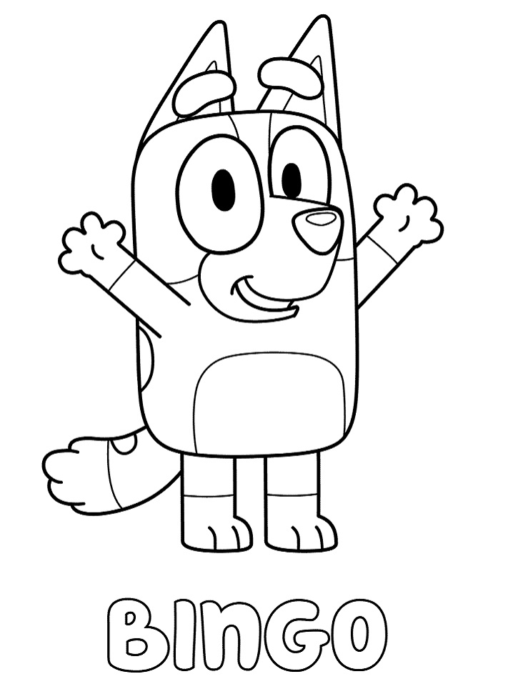 free printable bluey coloring pages