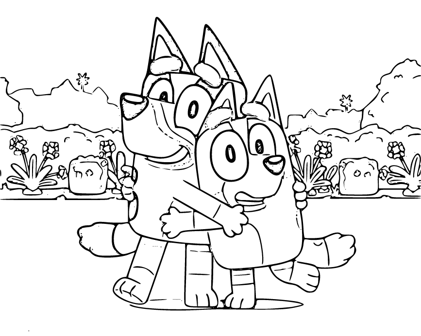 Bluey Coloring Pages 20 Printable Sheets Simple To Draw Easy For 