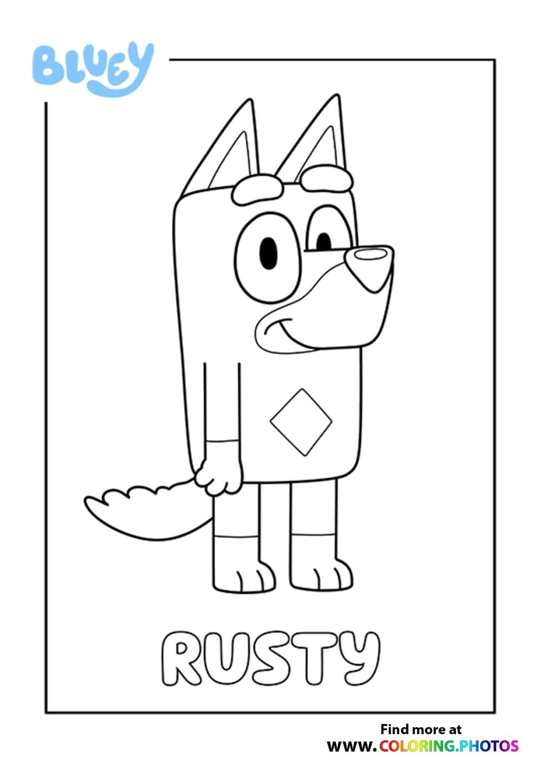 Bluey Coloring Pages For Kids