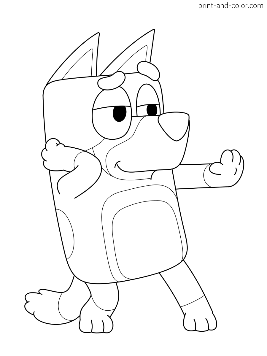 Bluey Coloring Pages Print And Color