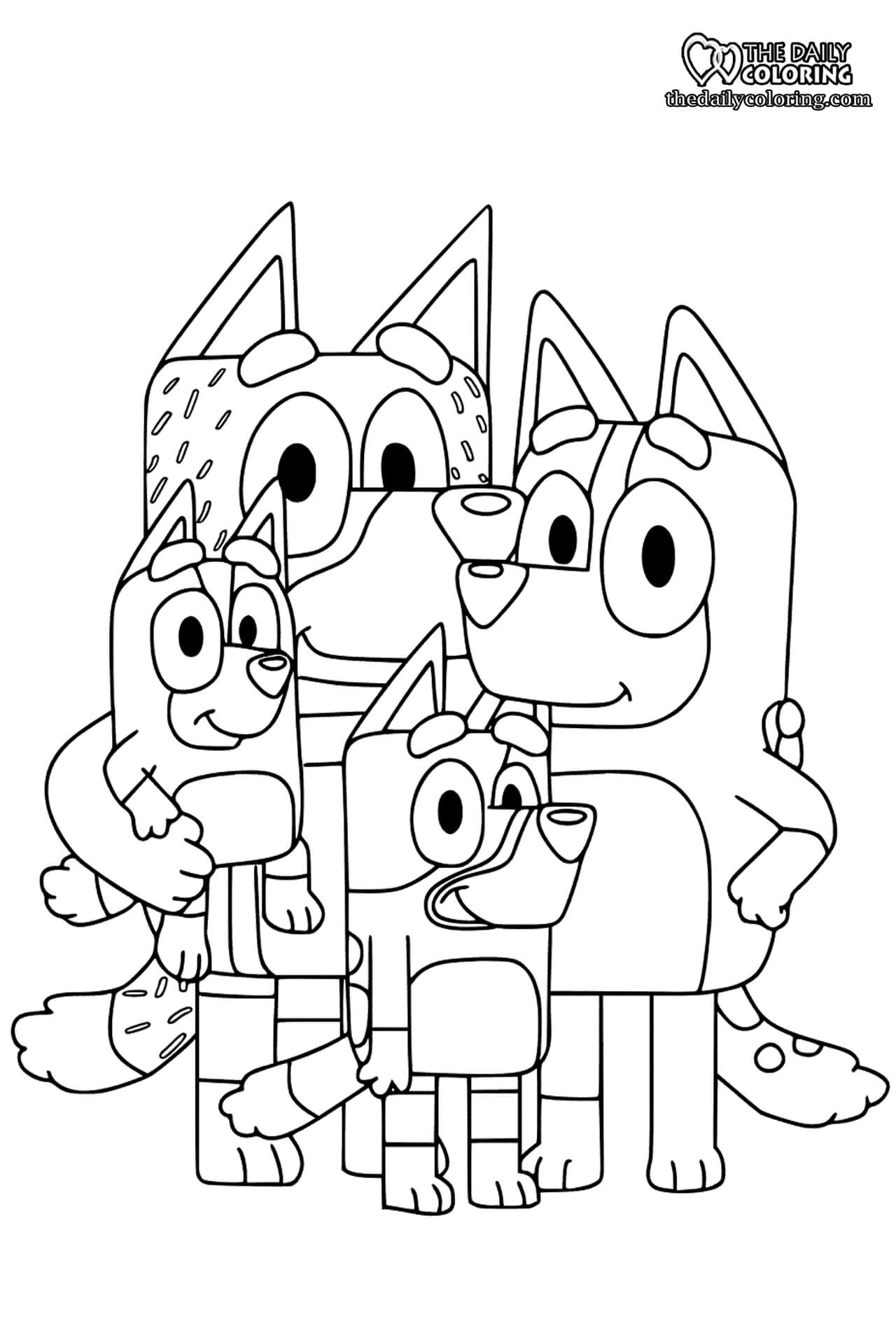 bluey coloring pages for toddlers