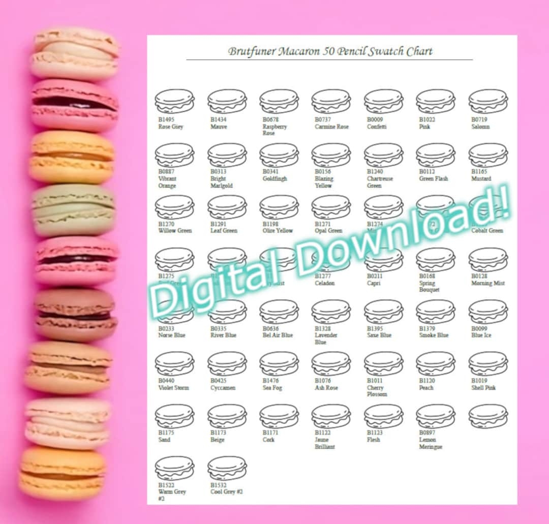 macaron size chart