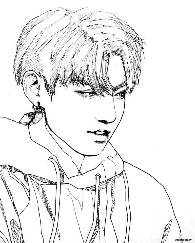 bts printable coloring pages